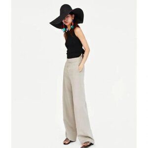 Zara Wide Leg Linen Blend Pants - NWOT 🤩
